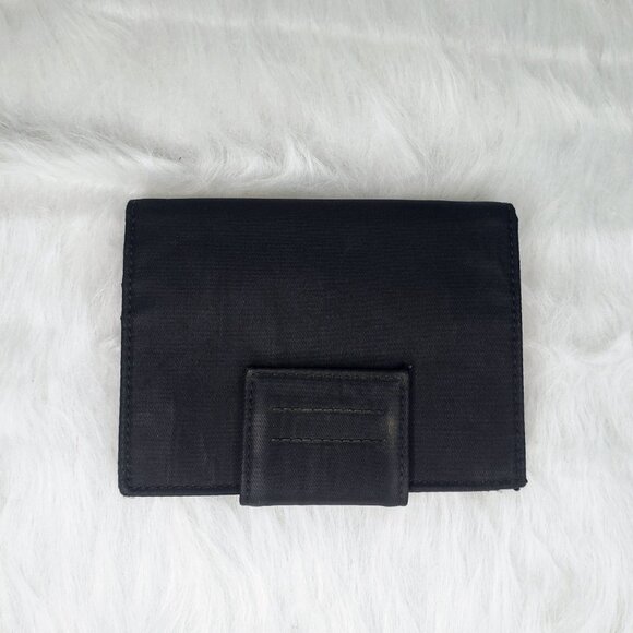 Prada Compact Bifold Wallet - Black Nylon w/ Triangle Prada Logo - Picture 3 of 8